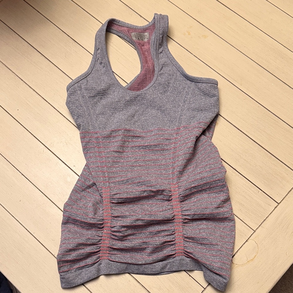 Athleta Gray and Pink Tank Top